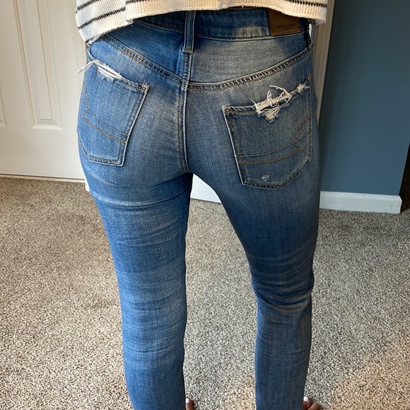 American Eagle distressed button up 00 short - Picture 5 of 11